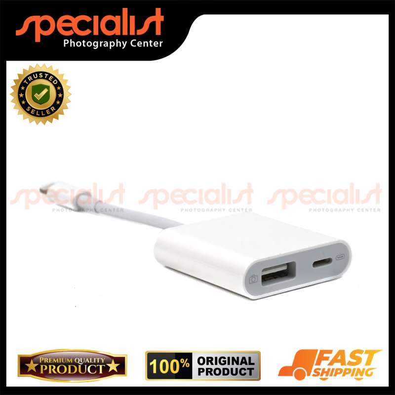 Kabel OTG Lightning To USB Camera Adapter Converter For Iphone Ipad