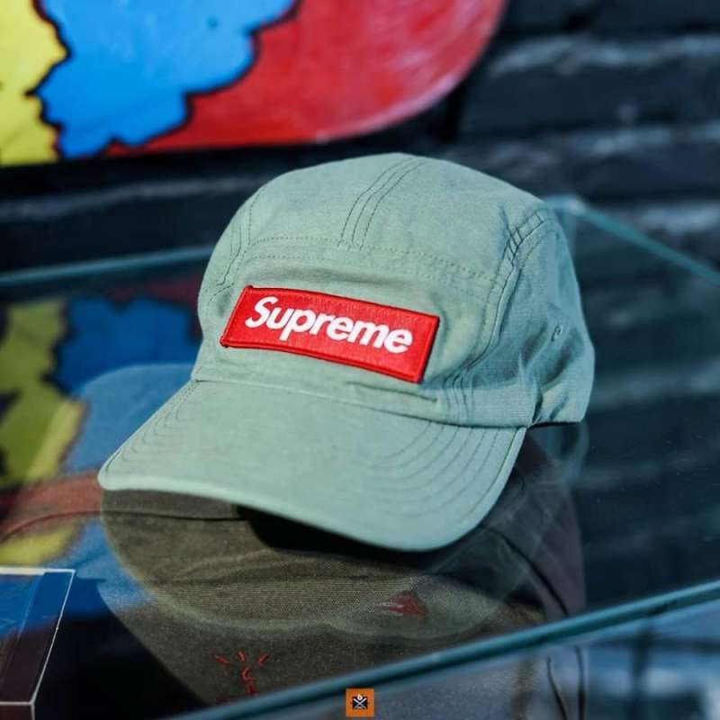Jual Topi SUPREME FW20 Green Army Cap di Seller six6street