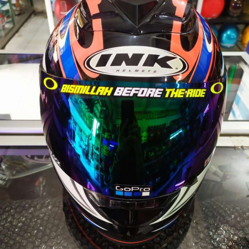 Promo Helm Ink Inako Newton 1Ukawa Black Orange Blue New Old
