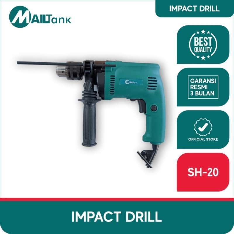 Jual MAILTANK IMPACT DRILL SH20 BOR 13 MM DENGAN 2 FUNGSI IMPACT