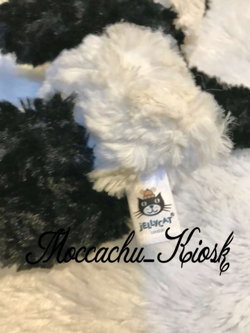 Jual jellycat squiggle Panda boneka panda kecil hitam putih di