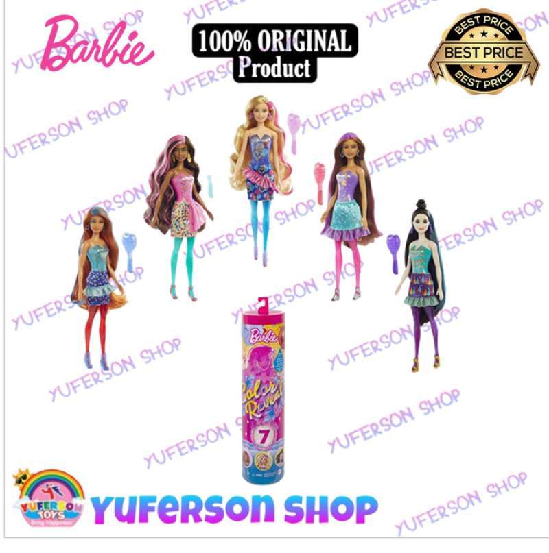 Barbie color reveal doll clearance with 7 surprises price