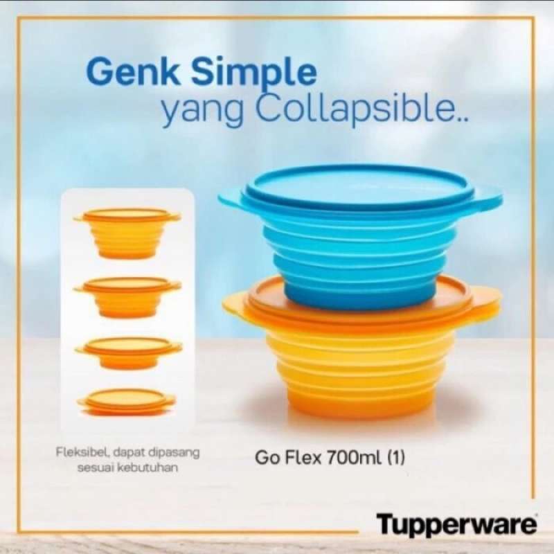 Promo Tupperware Mini Max Round Go Flex Flexible Original