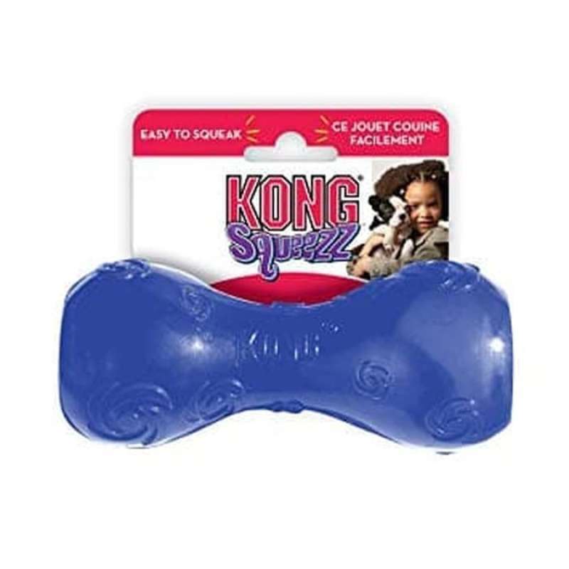 Promo Kong Dog Toys Squeezz Dumbbell