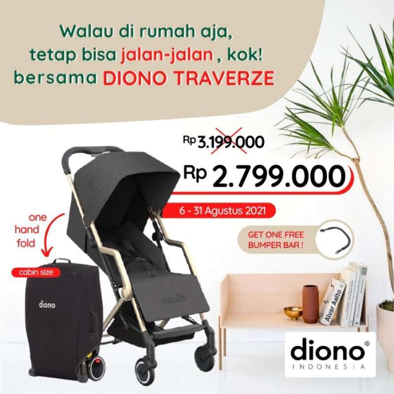Diono Traverze Stroller cabin Kereta Dorong Diono Travel Cabin