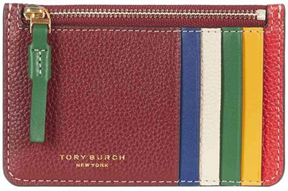 Jual Tory Burch Perry Card Holder Wallet Zip Colorblock In Red Di Seller Carima Store Kalibata Kota Jakarta Selatan Blibli