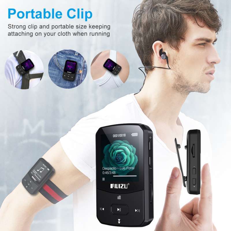 Bluetooth pedometer clip store
