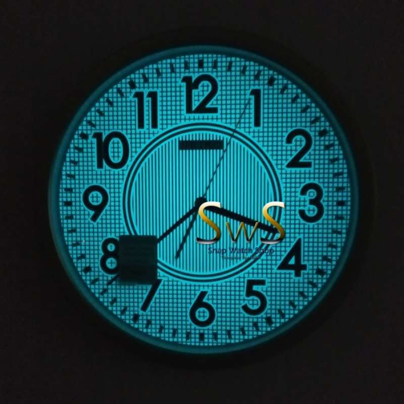 Promo Jam Dinding SEIKO QXA629 QXA629S Glow in The Dark Sweep 36