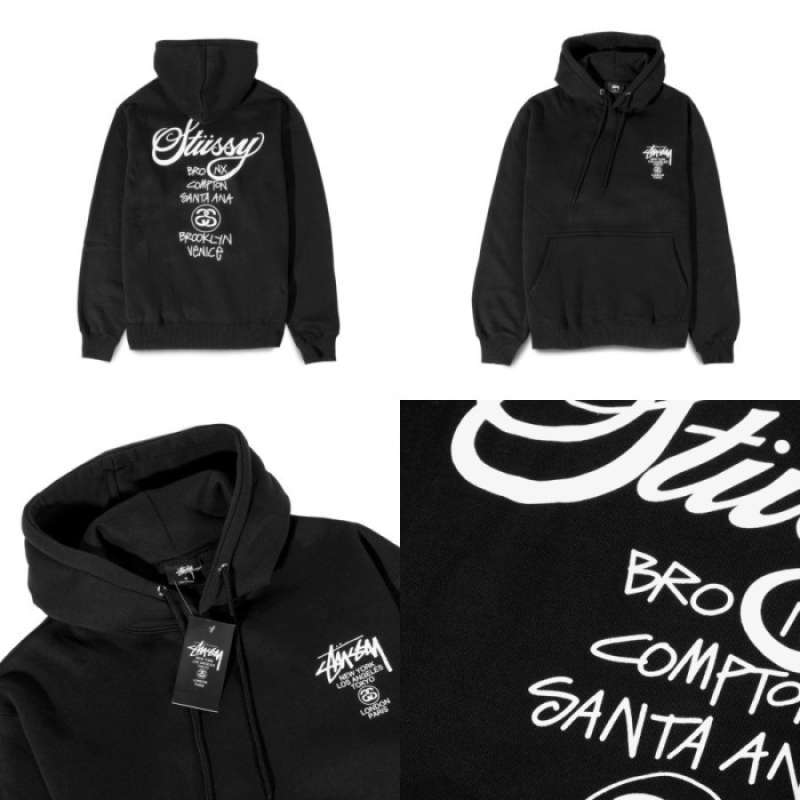 Harga hoodie stussy deals world tour original