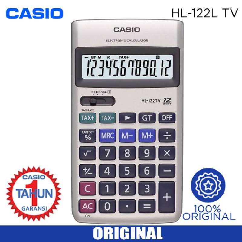 Promo Casio Calculator HL 122 TV Diskon 23 di Seller Silia Store