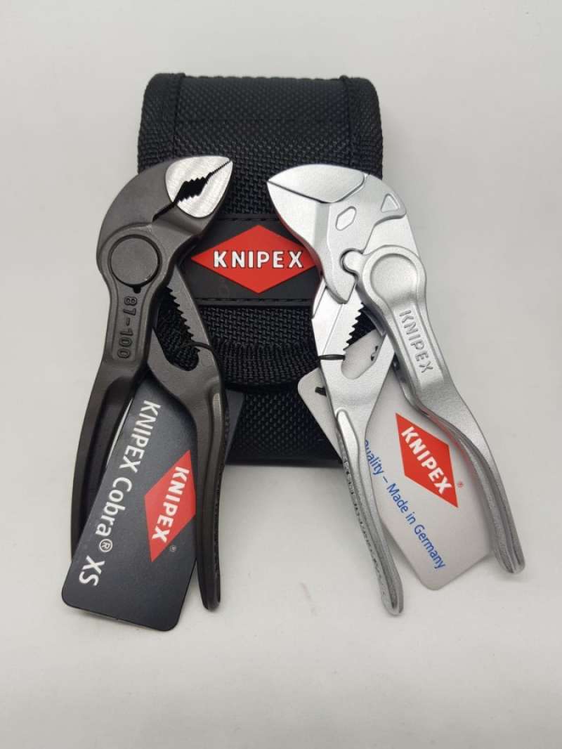 Knipex 00 20 72 V04 XS, 2 PC Mini Pliers Set Xs in Belt Pouch