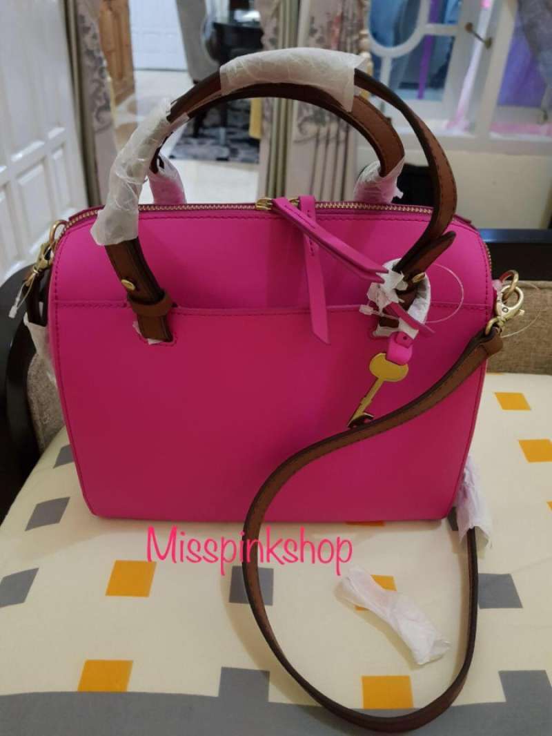 Fossil rachel hot sale satchel pink