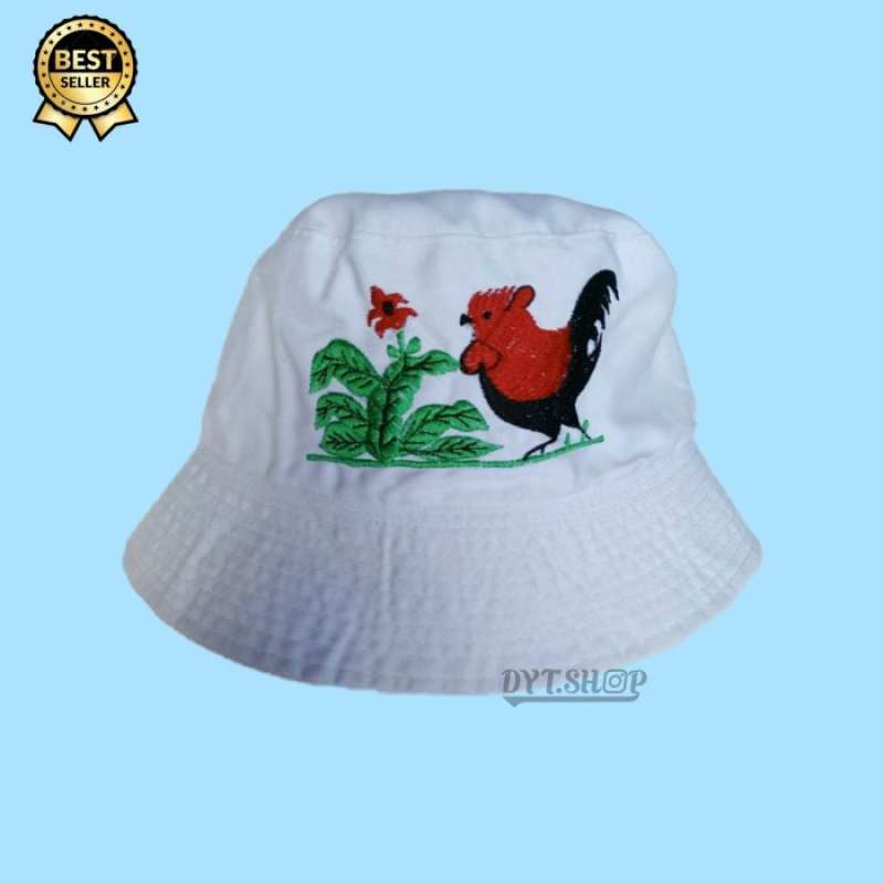 Bucket hat ayam jago hot sale