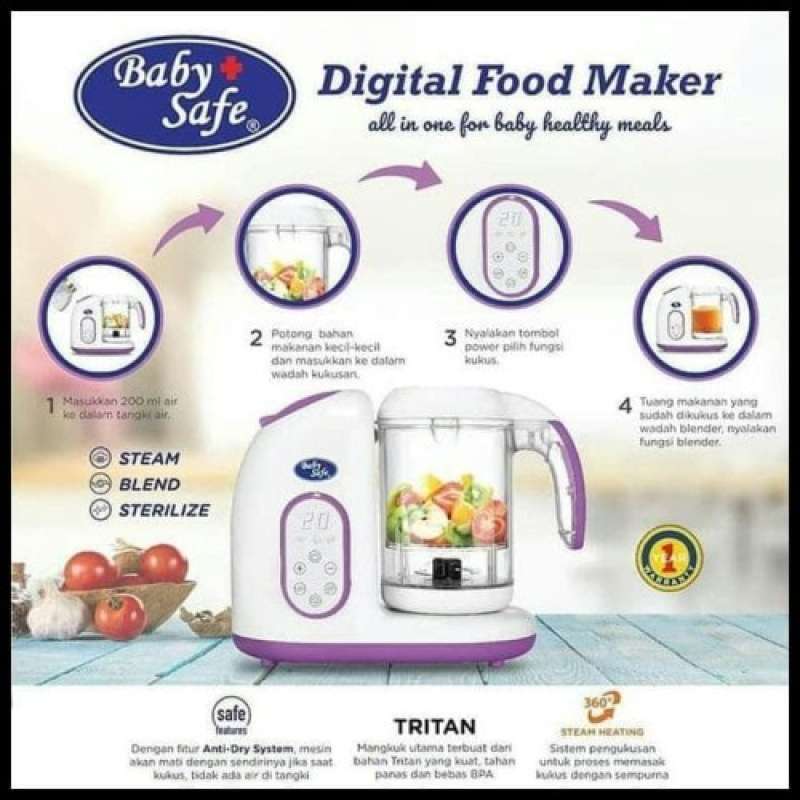 Digital food top maker baby safe