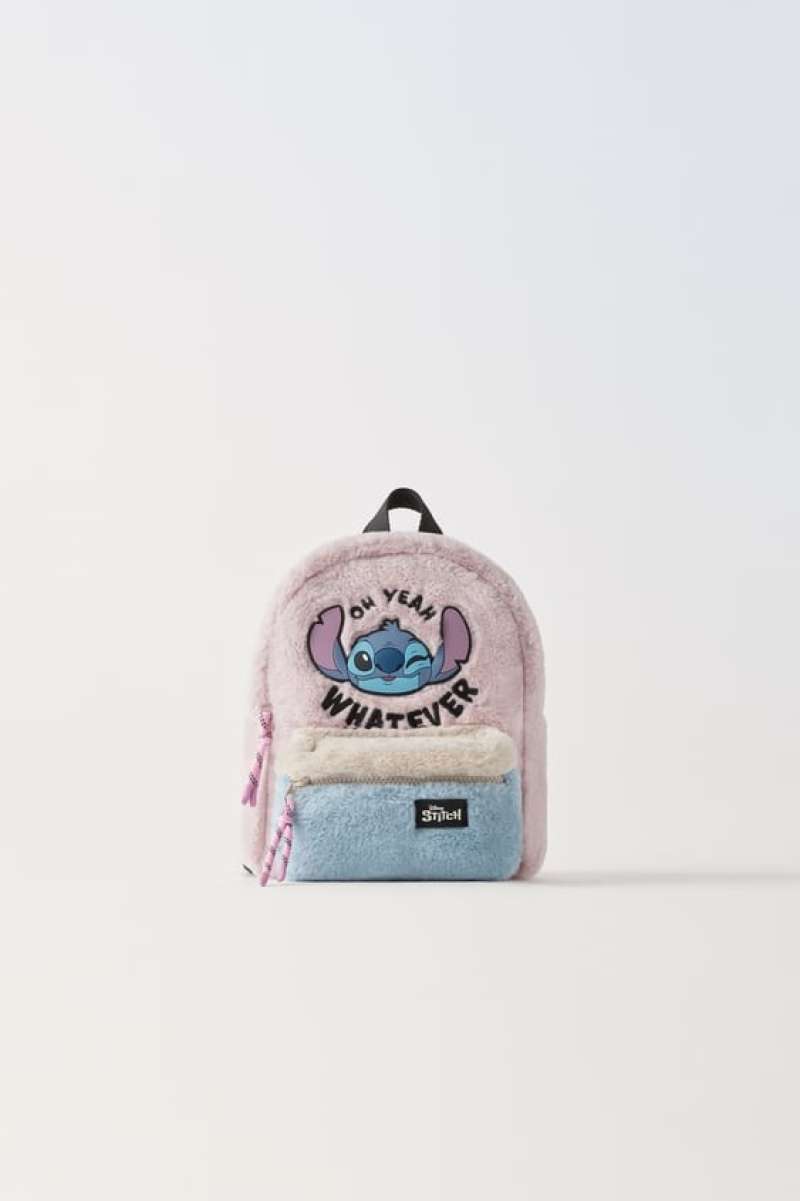 Jual ZARA KIDS KIDS LILO STITCH DISNEY FAUX FUR MINI BACKPACK
