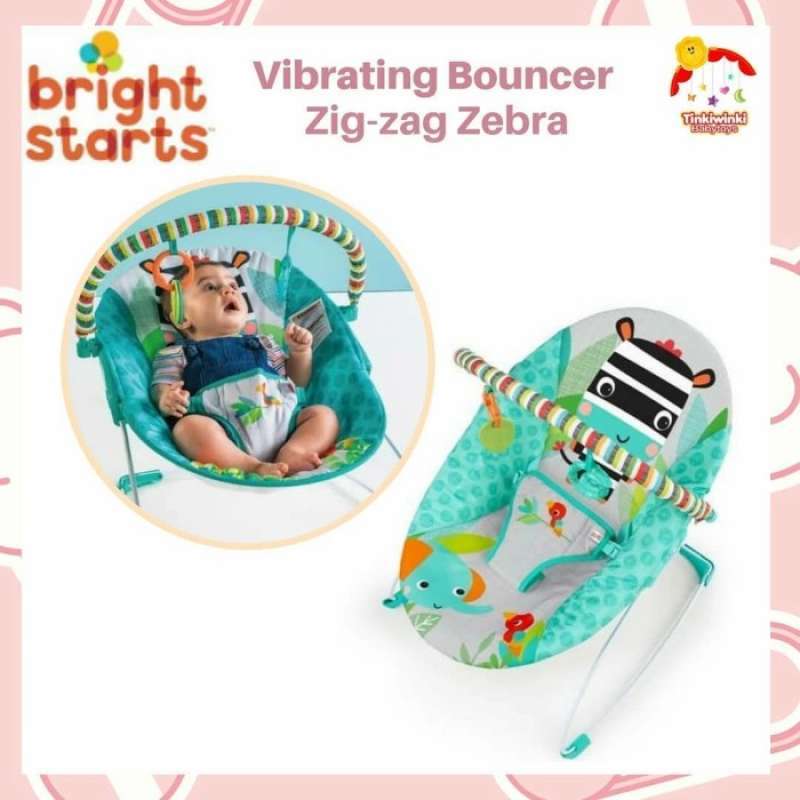 Bright starts zig zag zebra vibrating bouncer discount