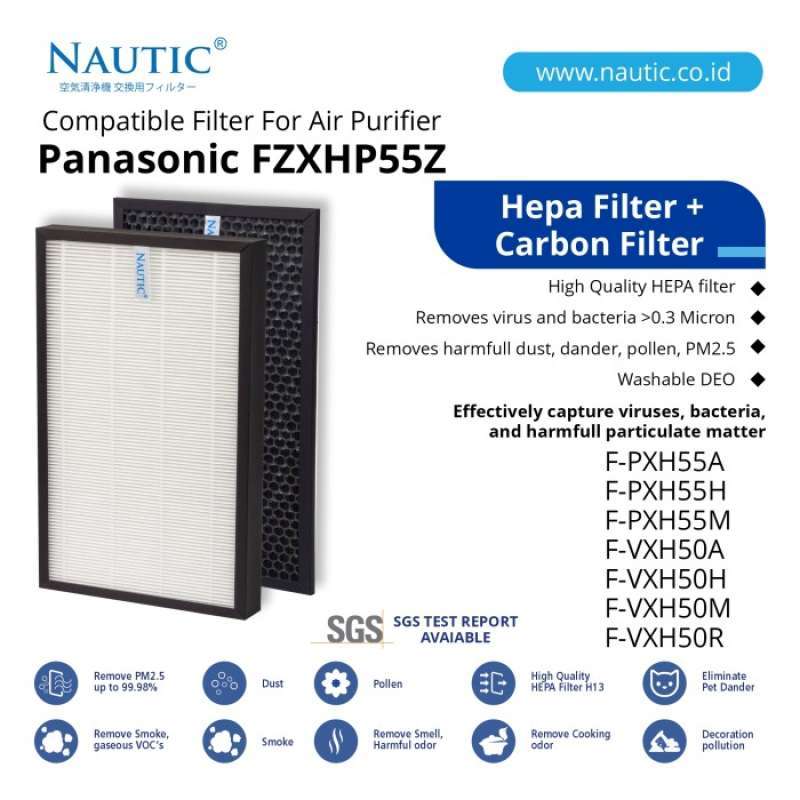 Replacement Filter Air Purifier Panasonic F ZXHP55Z F VXH50A F PXH55A
