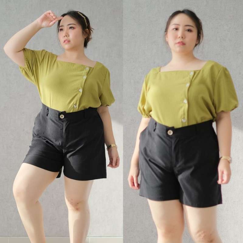 KIKA PANT CELANA PENDEK BIG SIZE WANITA JUMBO HOT PANTS BIGSIZE MELAR