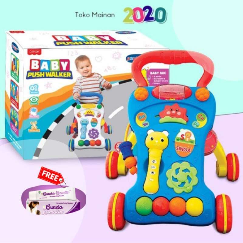 Newbietech Baby Push Walker Baby Walker AMAN dan BERKUALITAS