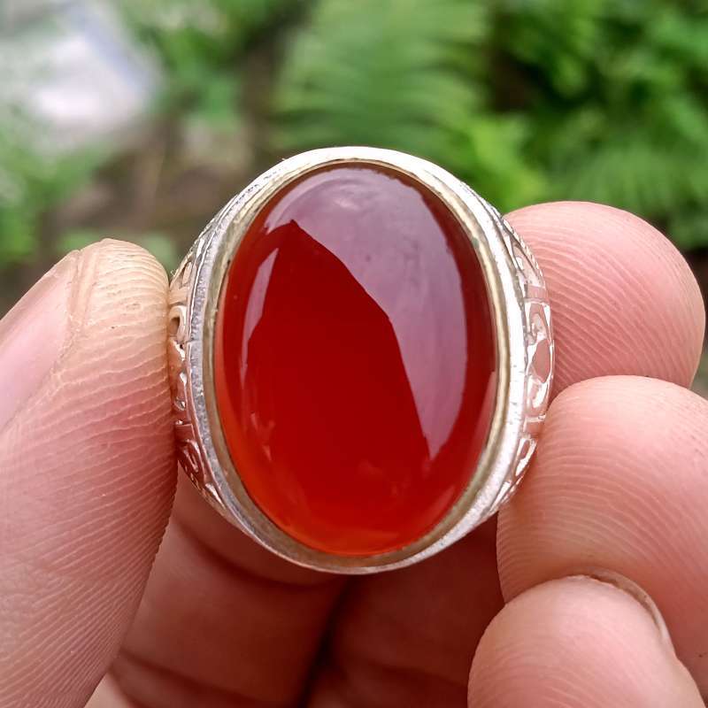 Batu top akik carnelian