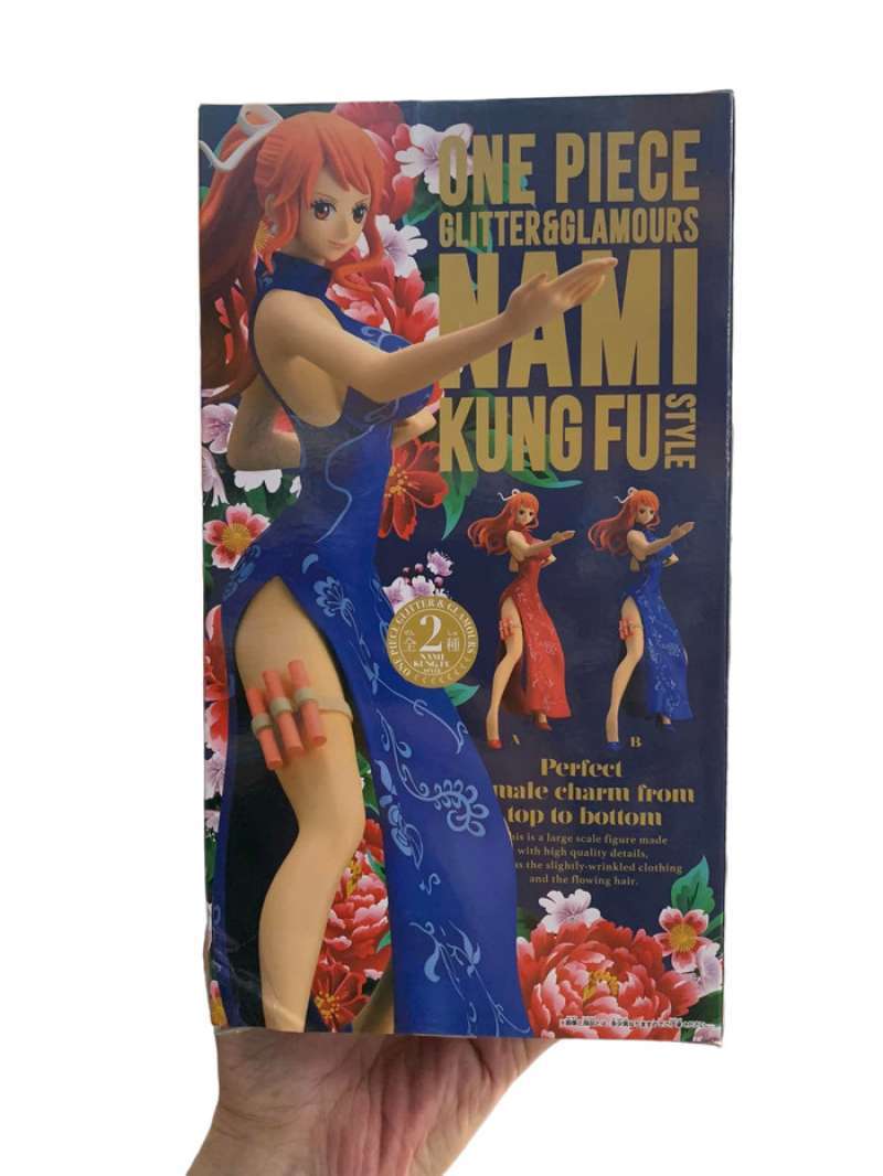 Action Figure One Piece - Nami Kung Fu Glitter & Glamours Blue