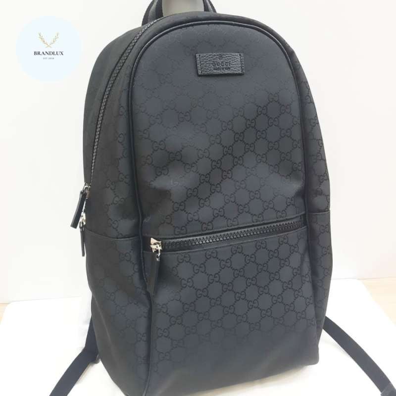 GUCCI Backpack nylon black 100 Authentic