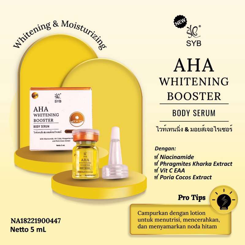 Jual Syb aha Whitening Booster Body Serum Di Seller Be Luv Cosmetic Tegal Sari Mandala I Kota Medan Blibli