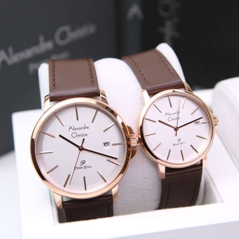 Promo Jam Tangan Couple Pasangan Alexandre Christie AC 1032