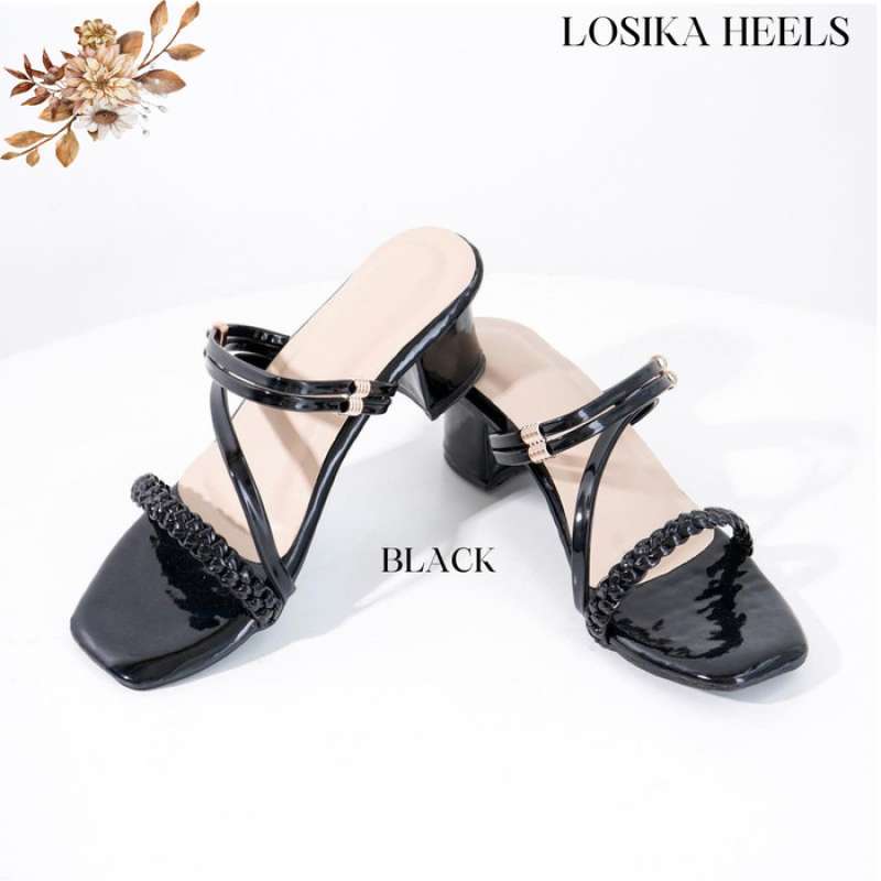 Sandal heels wanita tingi 5cm 3 Colours Losika Heels