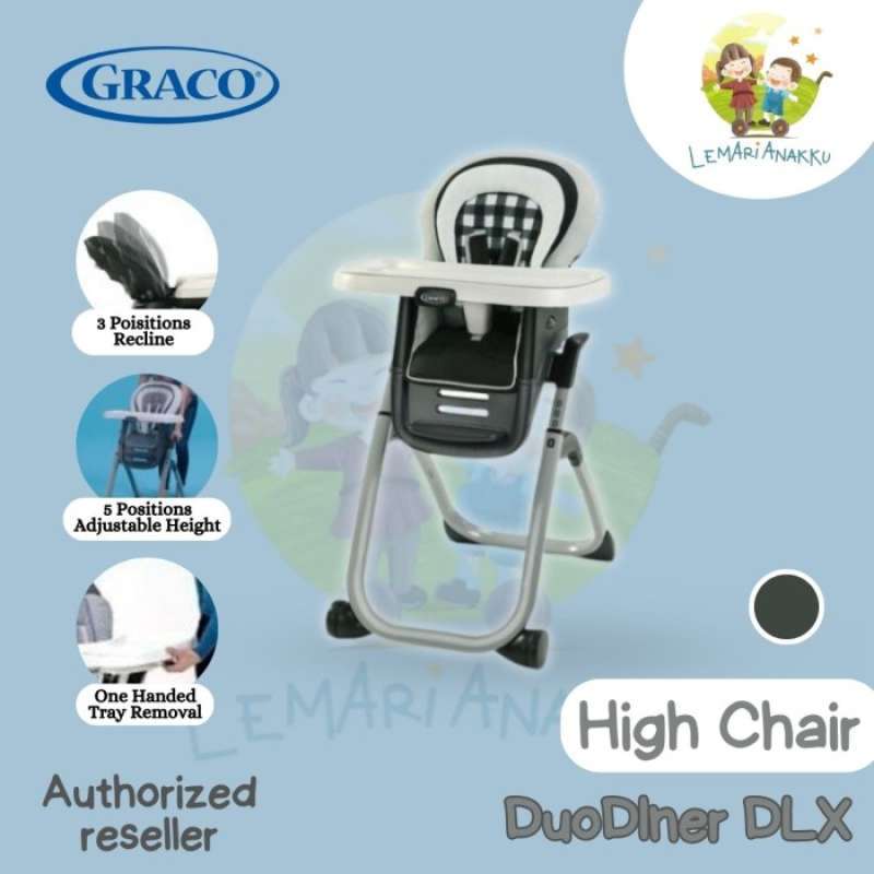 Graco DuoDiner DLX 6 in 1 High Chair Converts to Dining Booster Seat K
