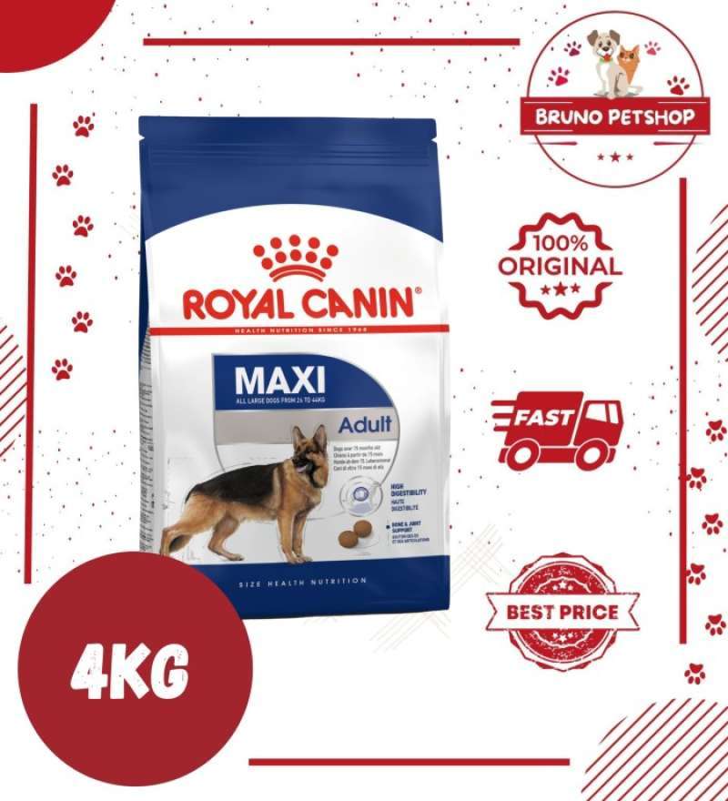 Promo Royal Canin Maxi Adult 4Kg Makanan Anjing Dog Food