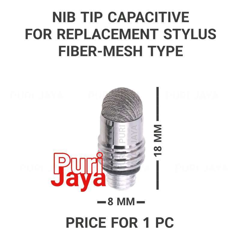 TIP Stylus Pen Capacitive Screen Touch NIB Round Disc Head Replacement  Refill Ujung Pengganti Kapasitif Pulpen Layar Sentuh 2in1 3in1