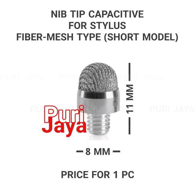 Jual Tip Stylus Pen Capacitive Screen Touch Nib Round Disc Head - Main Image