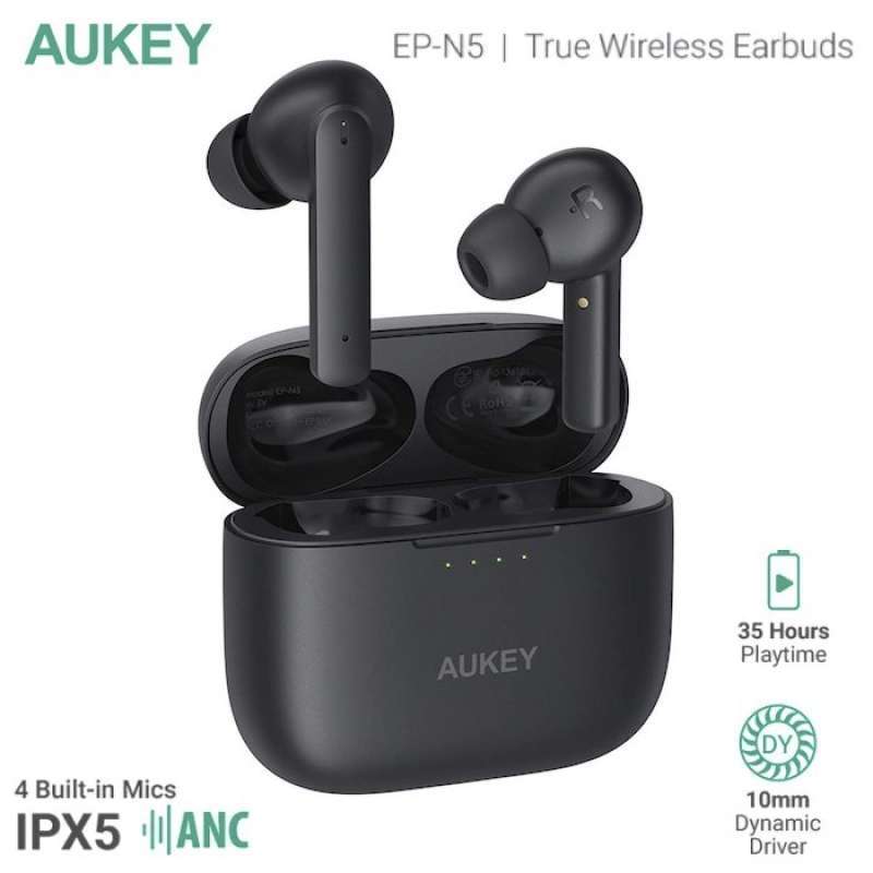 Promo True Anc Tws Aukey Ep n5 Bluetooth Headset Built in 4 Mic Clear Call Diskon 33 Di Seller Mba Ayu Tugu Selatan Kota Jakarta Utara Blibli