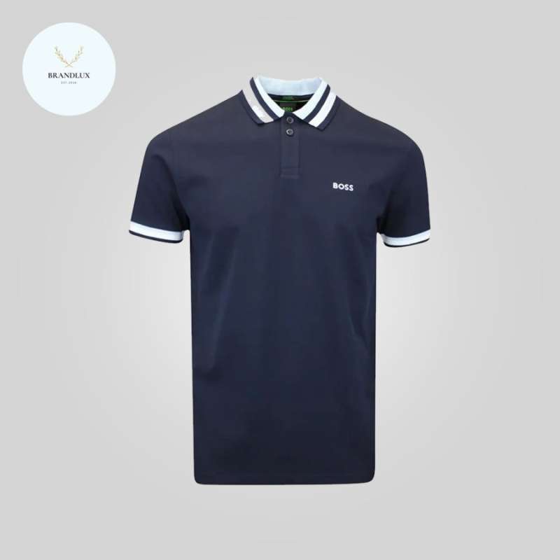 Hugo Boss Paddy 2 Regular Fit Polo Shirt Ribbed 100 Authentic