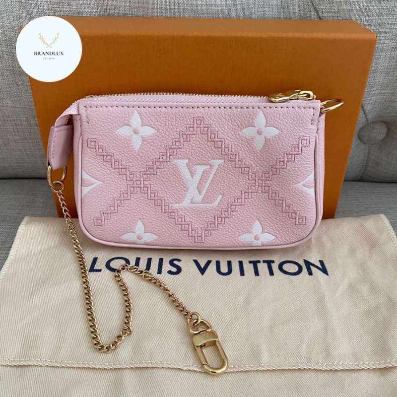 Lv mini pochette pink deals