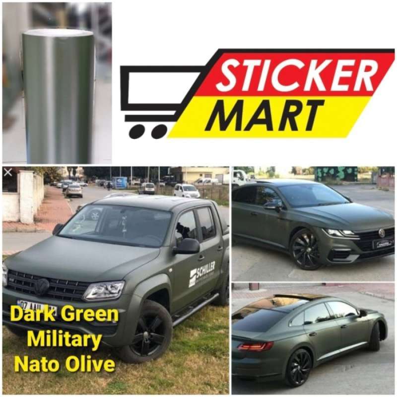 Promo Sticker Mobil Wrap Dark Green Military Nato Olive (alt. Oracal 970)  Diskon 9% di Seller Fausa Store - Mekarsari, Kab. Tangerang