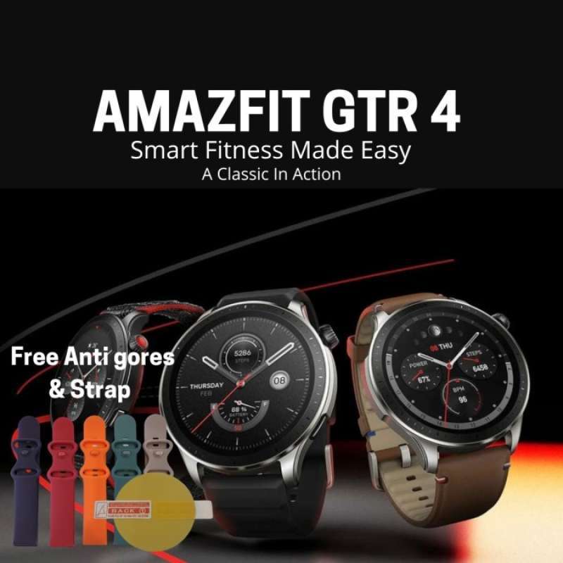 Promo Amazfit GTR 4 Smartwatch Bluetooth Call GPS SpO2 150 Sports