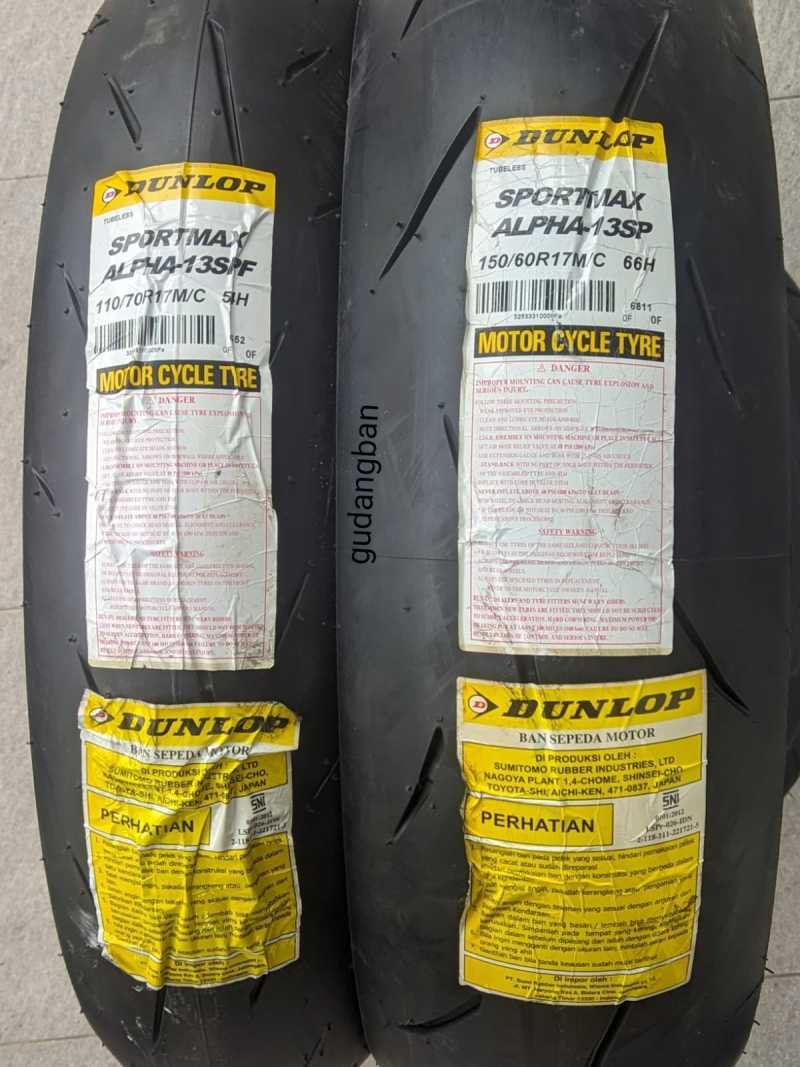 DUNLOP SportMax α13 sp 前後セット（DUNLOP α-13SP 110/70R-17