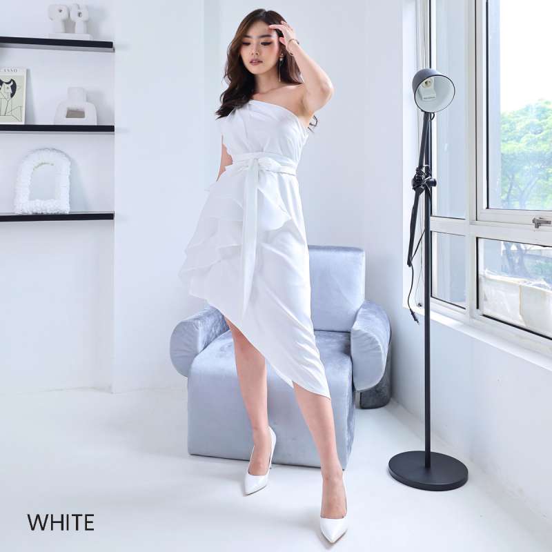 Jual Ef725 Dress Set Pesta Modern Party Dress Gown Pesta Modern Dress One Set Organza Syendelwood dress Organsa Premium White Di Seller Efremi A16. No.7mutiara Kota Jakarta Barat Blibli