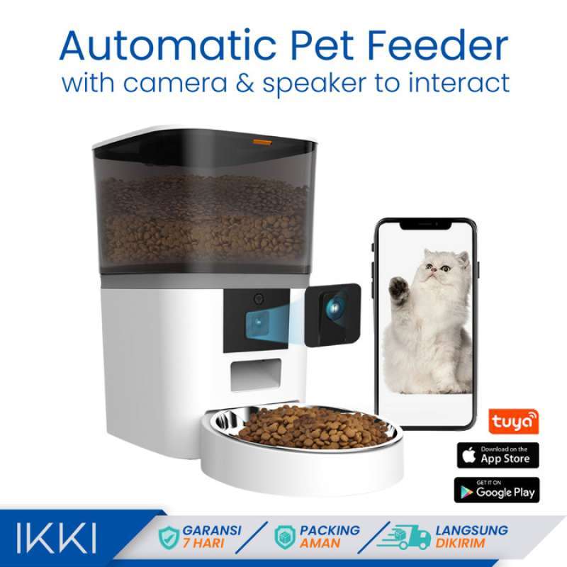 Promo Automatic Pet Feeder Camera Dispenser Makanan Otomatis