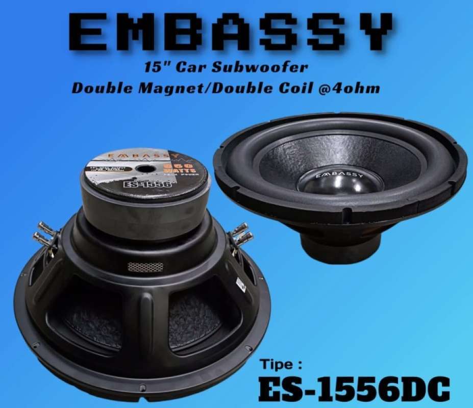 Speaker double coil 15 inch clearance