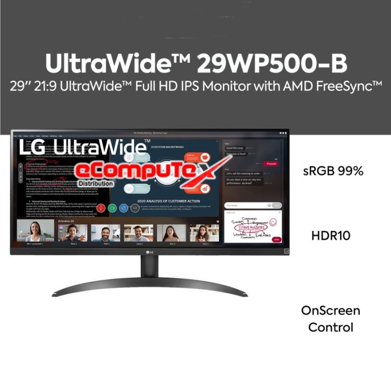 ウルトラワイドモニター29インチLG 29WP500-B BLACK