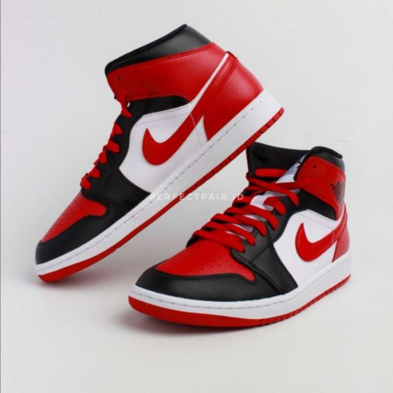 Jual Air Jordan 1 Mid Bred Toe Model Terbaru Harga Promo Maret