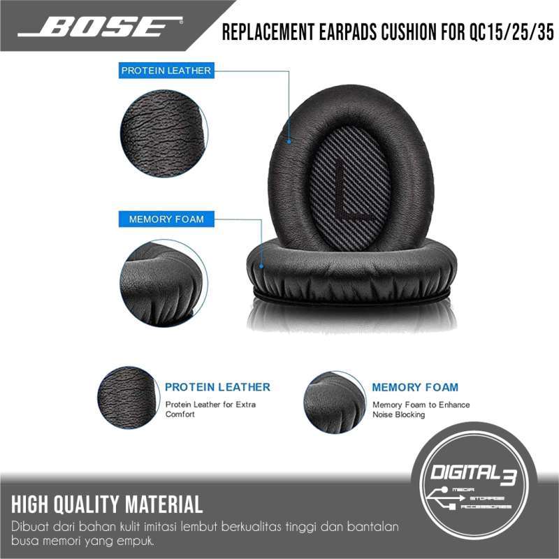 Jual Earcup Ear Cushion Pad Replacement Pair Bose Qc35 Qc25 Qc15