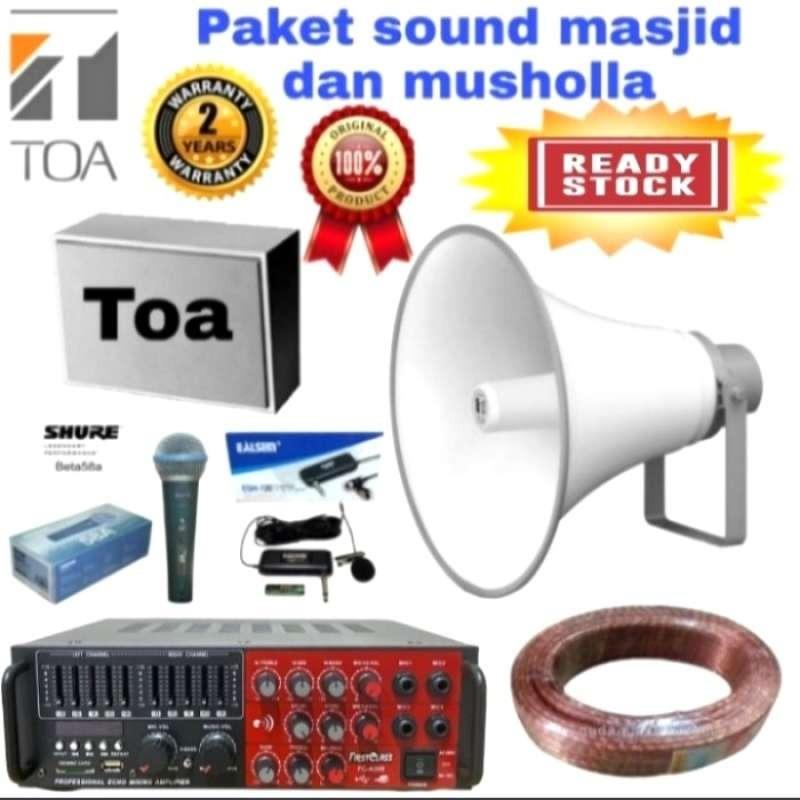 Jual PAKET SOUND SYSTEM SPEAKER TOA MASJID PENGERAS SUARA HARGA