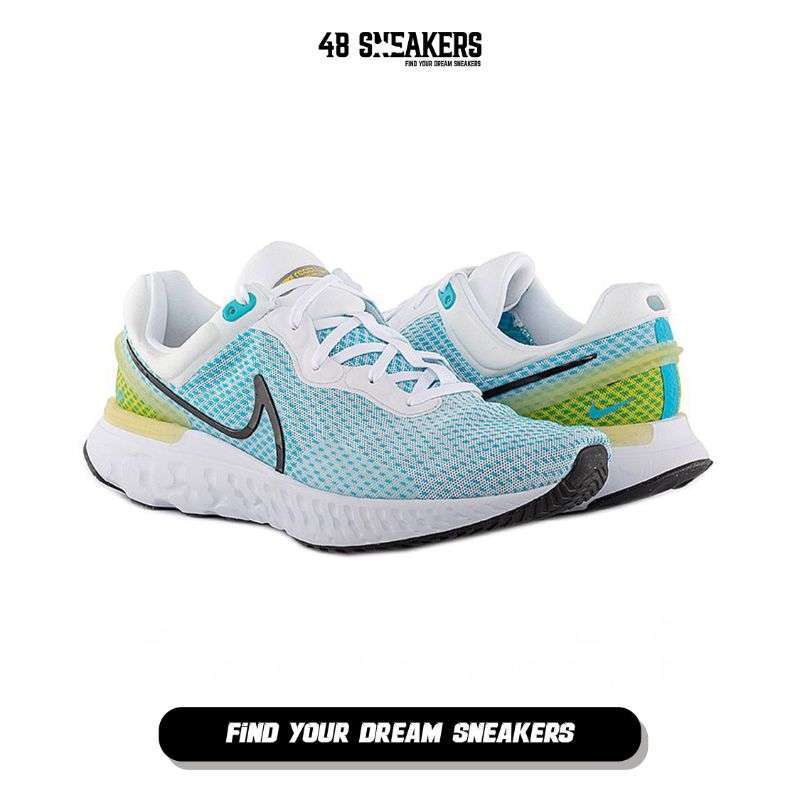 Sepatu Pria Nike React Miler Chlorine Blue Running (DD0490-100) Original
