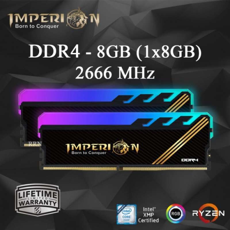 Promo RAM RGB DDR4 16GB 2X8GB 2666MHz KIT RAM PC RGB GAMING