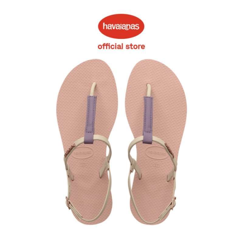 Havaianas you riviera rose gold top