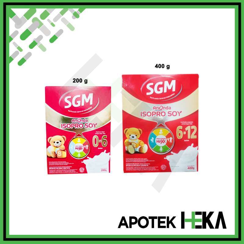SGM Ananda Isopro Soy 200 g 400 g Susu Formula Protein Kedelai